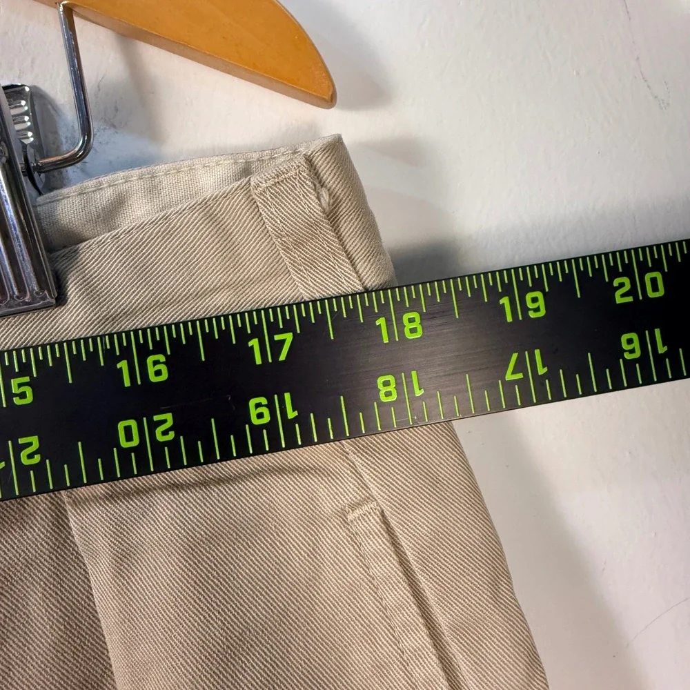 Polo Ralph‎ Lauren Chino Men 36x30 Khaki Tan Vintage Made in USA Pleated Front